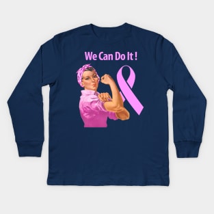 Breast Cancer Awareness Kids Long Sleeve T-Shirt